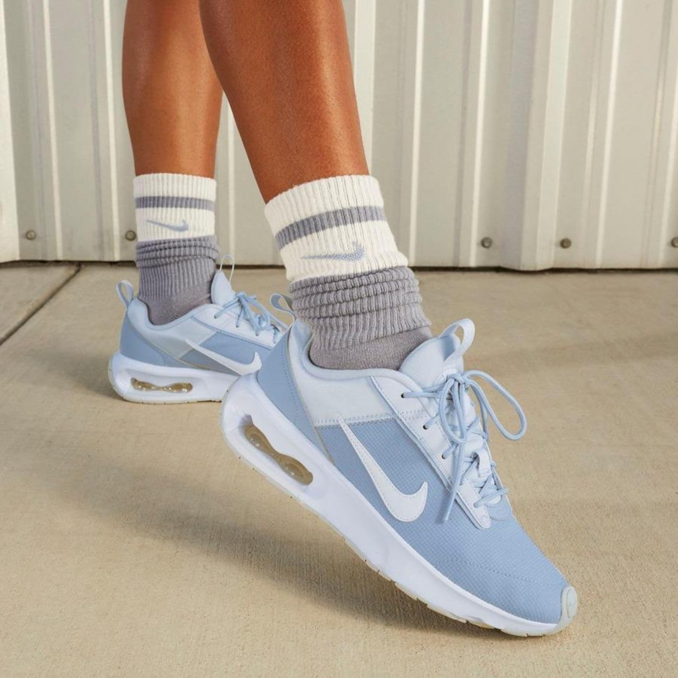 Tênis Branco/Azul Air Nike Infantil Feminino