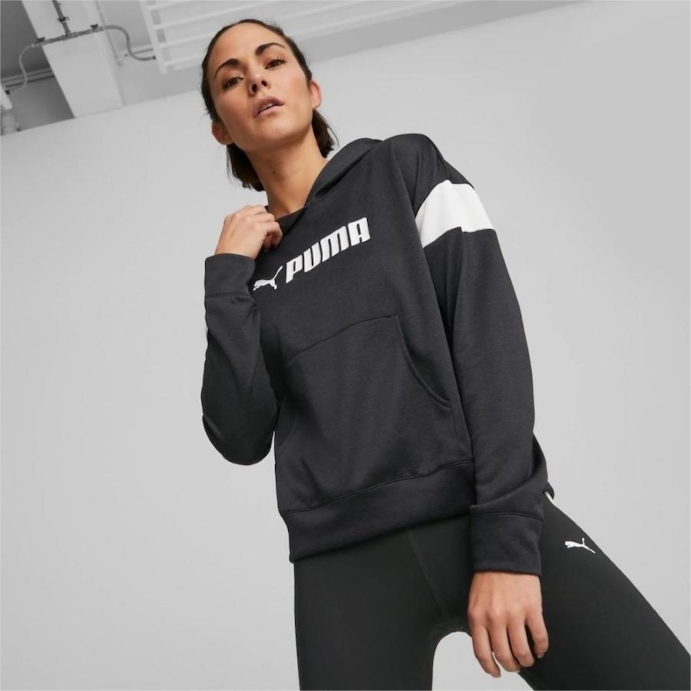 Blusão de Moletom com Capuz Puma Fit Tech Knit Hoodie - Feminino - Foto 3