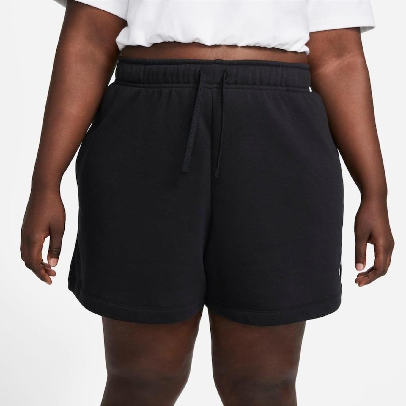 Shorts Fleece Nike Sportswear Club Plus Size - Feminino - Foto 2