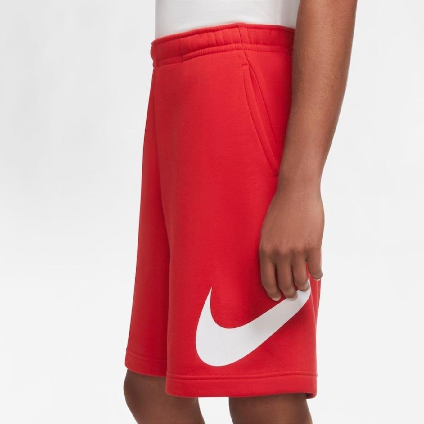 Nike sweat store shorts red