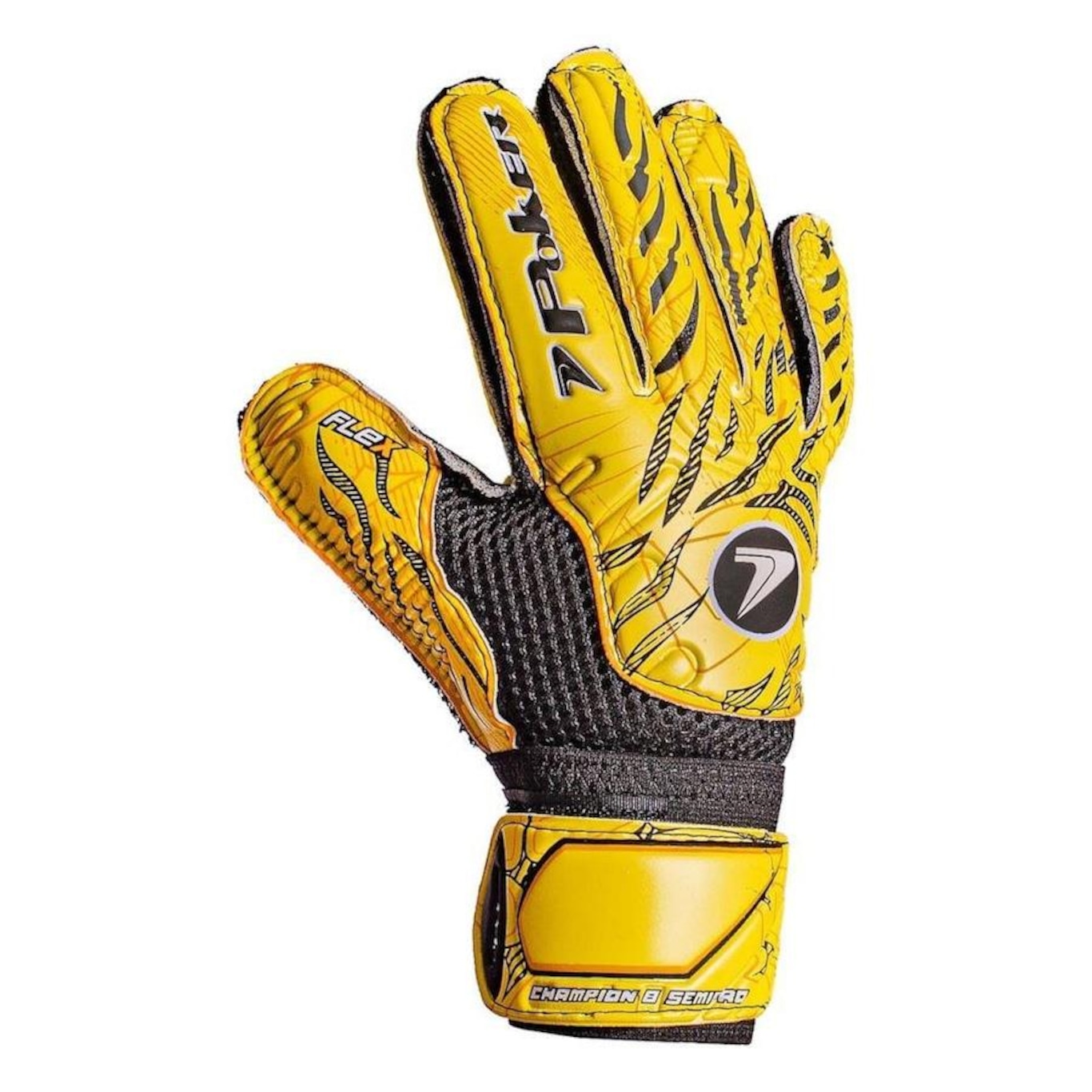 Luvas de Goleiro de Campo Poke Semi Profissional Multiterreno Champion 8 - Adulto - Foto 3