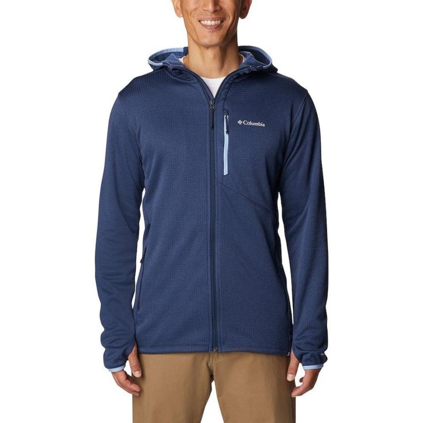 Jaqueta Fleece com Capuz Columbia Park View? - Masculina - Foto 1