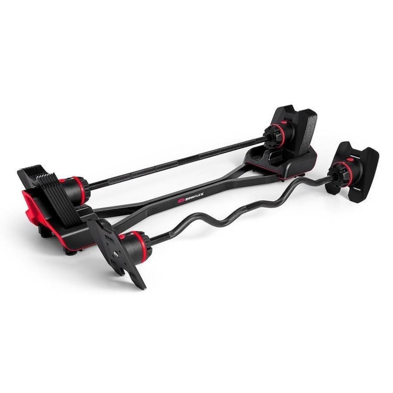 Barra com peso Bowflex Regulável BowFlex 2080 com Barra Reta e W - 9kg à 36kg - Foto 1