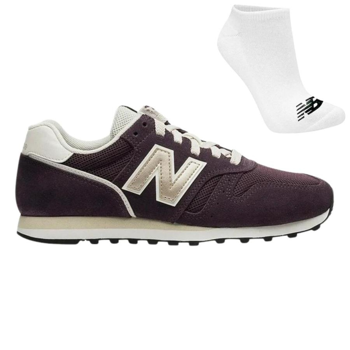 Tênis New Balance 373V2 + Par de Meias - Feminino - Foto 1