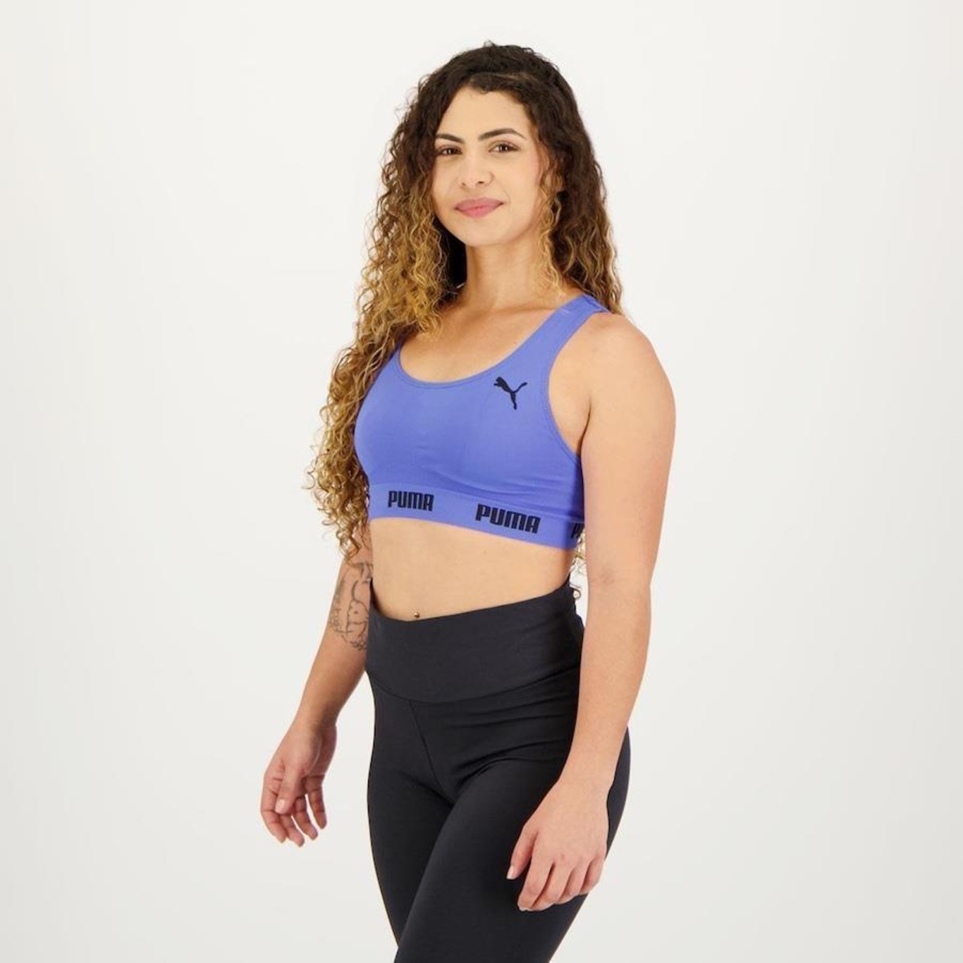 Top Fitness Puma Sem Costura - Feminino - Foto 4