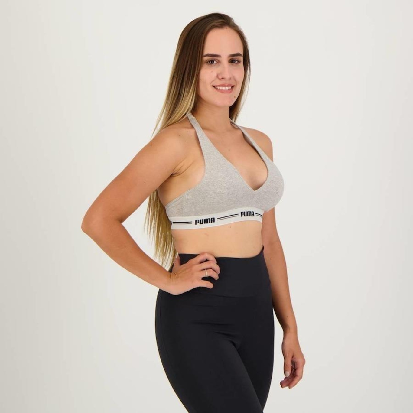 Top Fitness Puma Cotton - Feminino - Foto 4