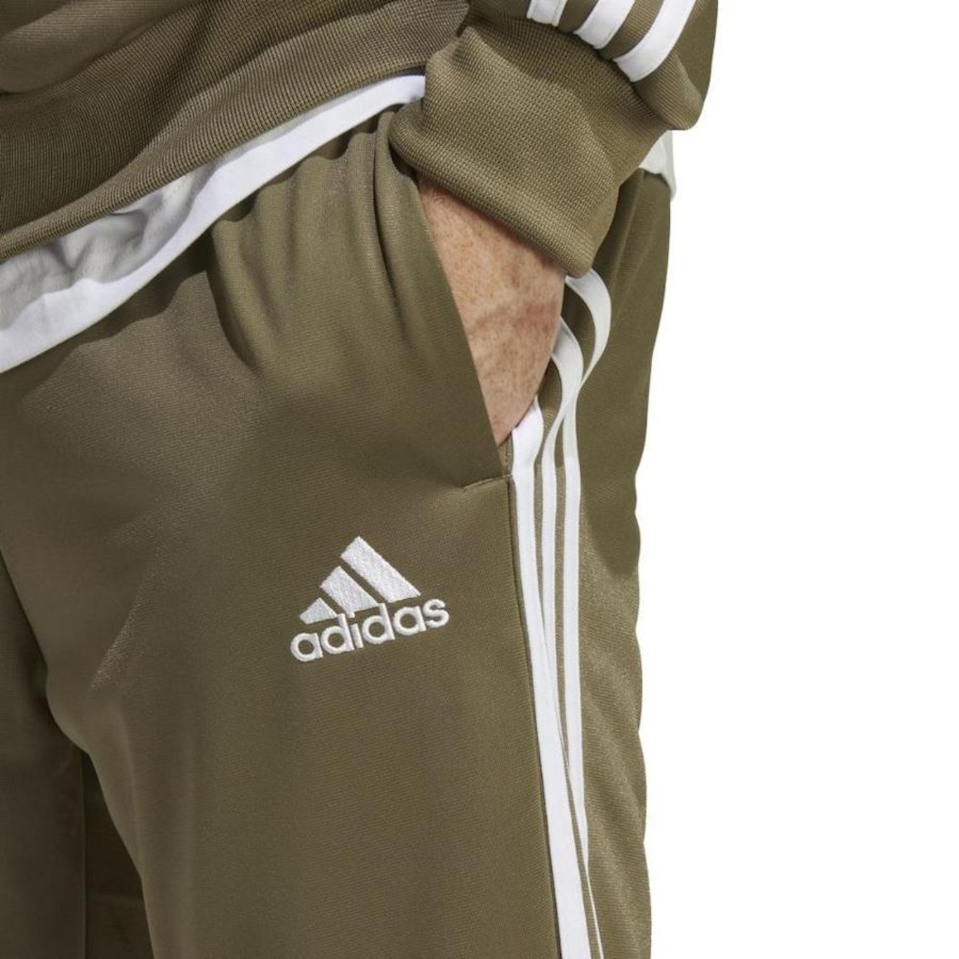 Agasalho sem Capuz adidas Sportswear Basic 3-Stripes - Masculino - Foto 6