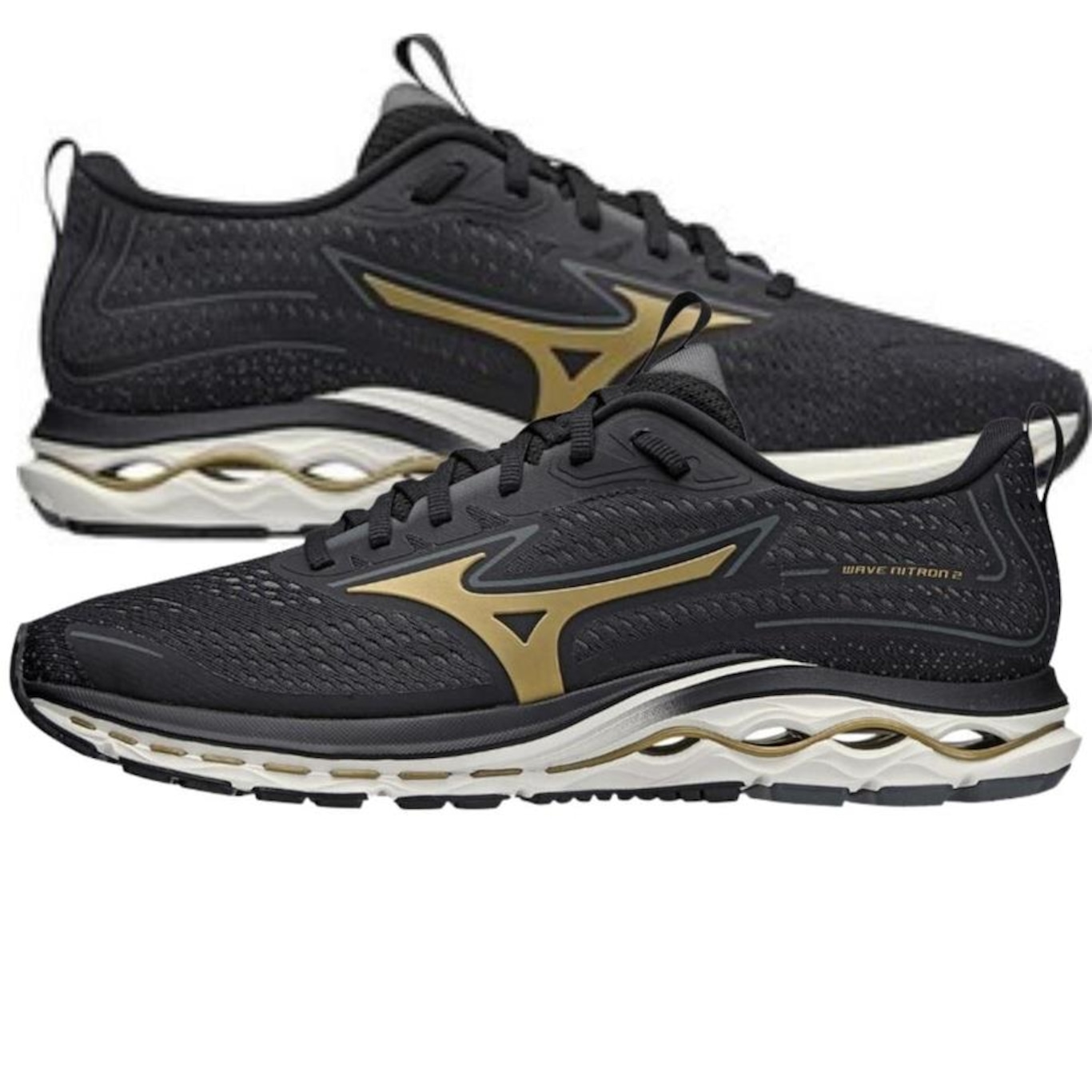 Tênis Mizuno Wave Nitron 2 + Par de Meia - Masculino - Foto 2