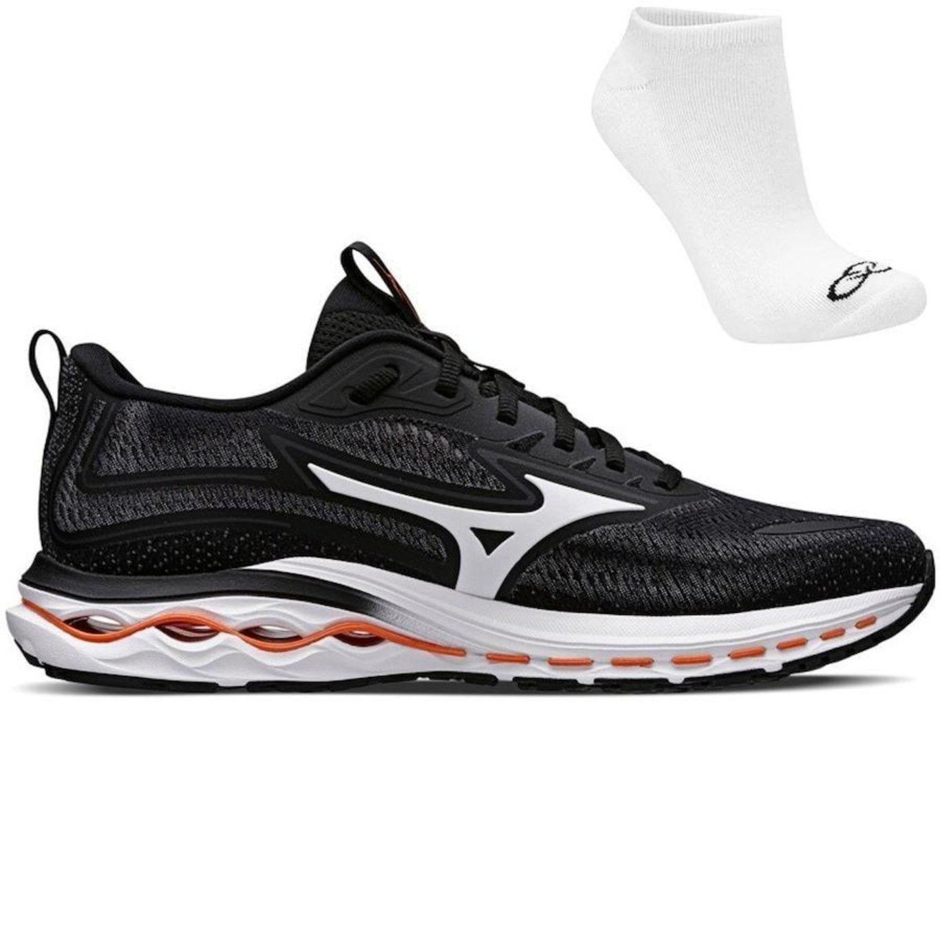 Tênis Mizuno Wave Nitron 2 + Par de Meia - Masculino - Foto 1