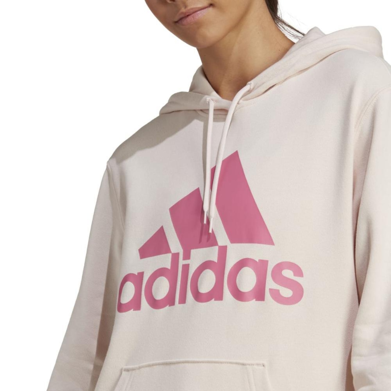 Blusão de Moletom com Capuz adidas Essentials Big Logo - Feminino - Foto 5