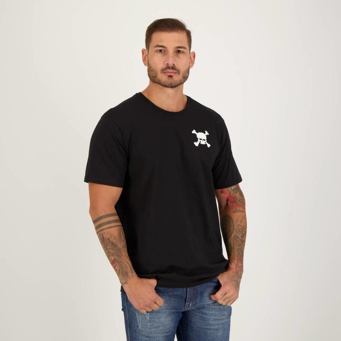 Camiseta Oakley Heritage Skull Tee Preto