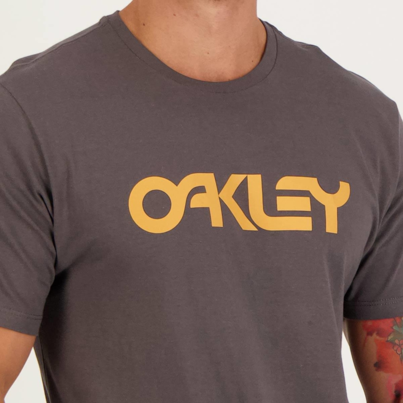 Camiseta Oakley Mark II SS Masculina - Preto+Cinza
