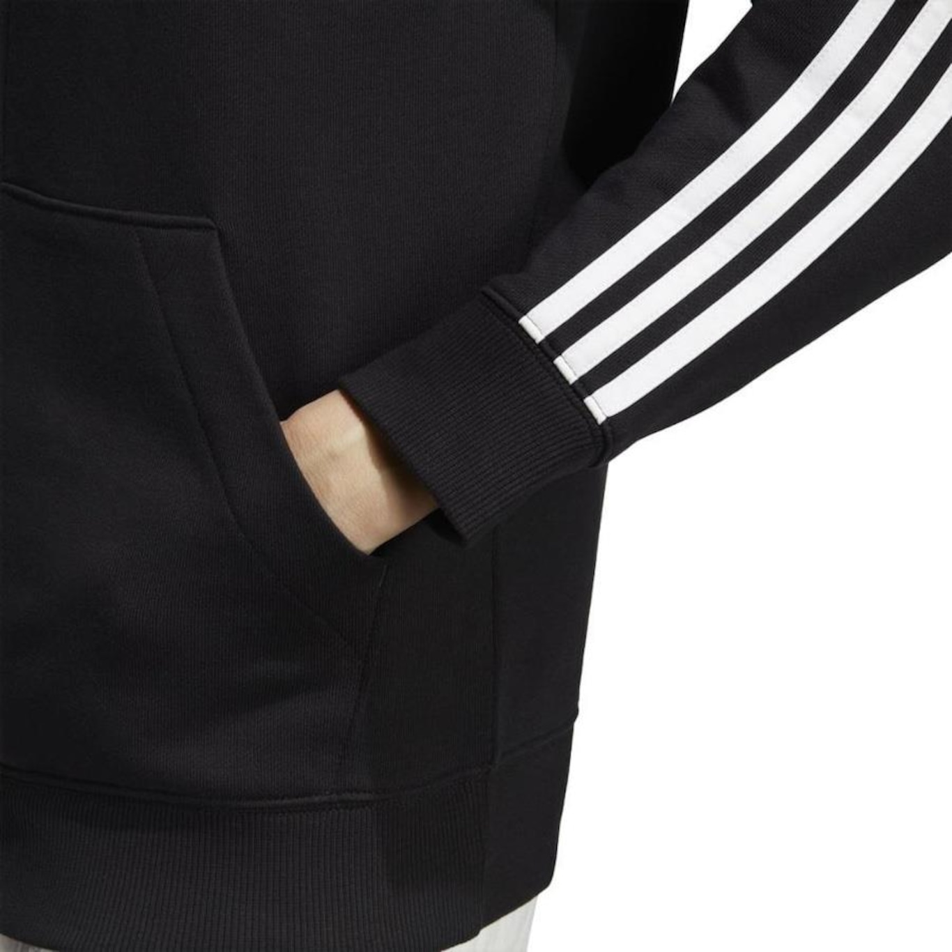 Jaqueta com Capuz adidas Essentials 3-Stripes - Feminina - Foto 5