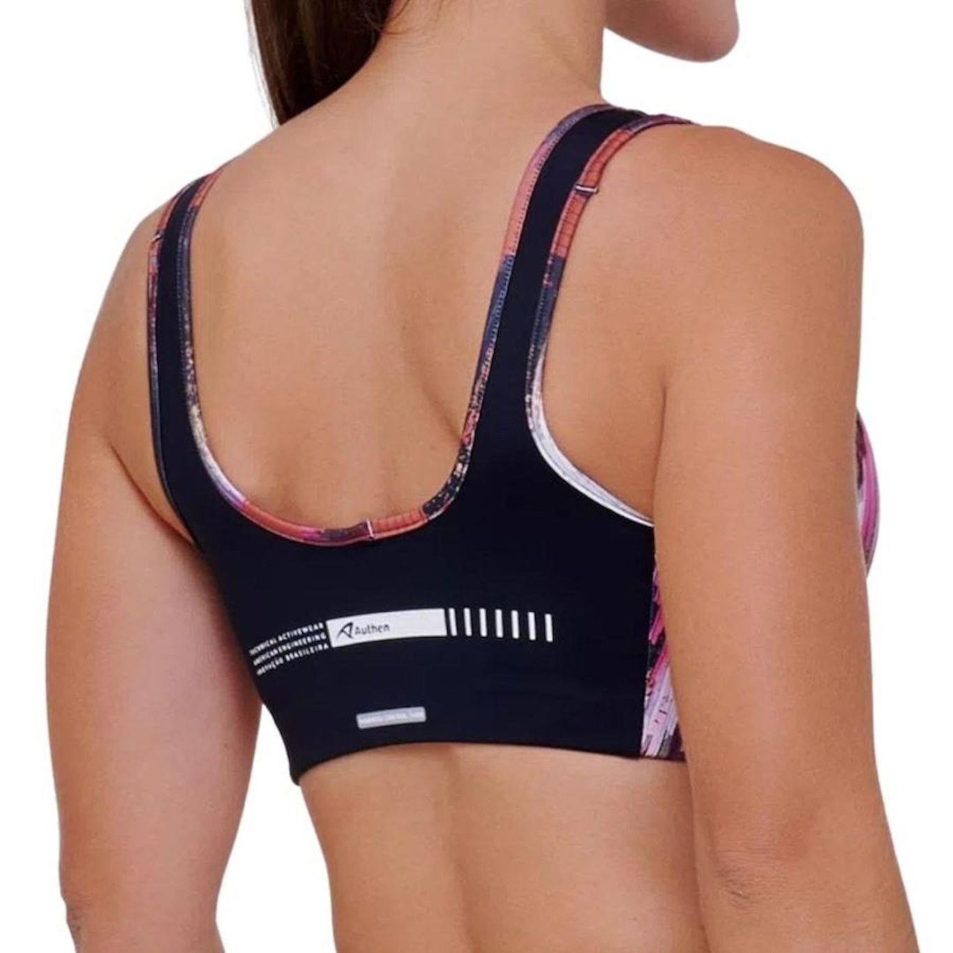 Top Fitness sem Bojo Authen Signature Solid Reto - Feminino - Foto 3