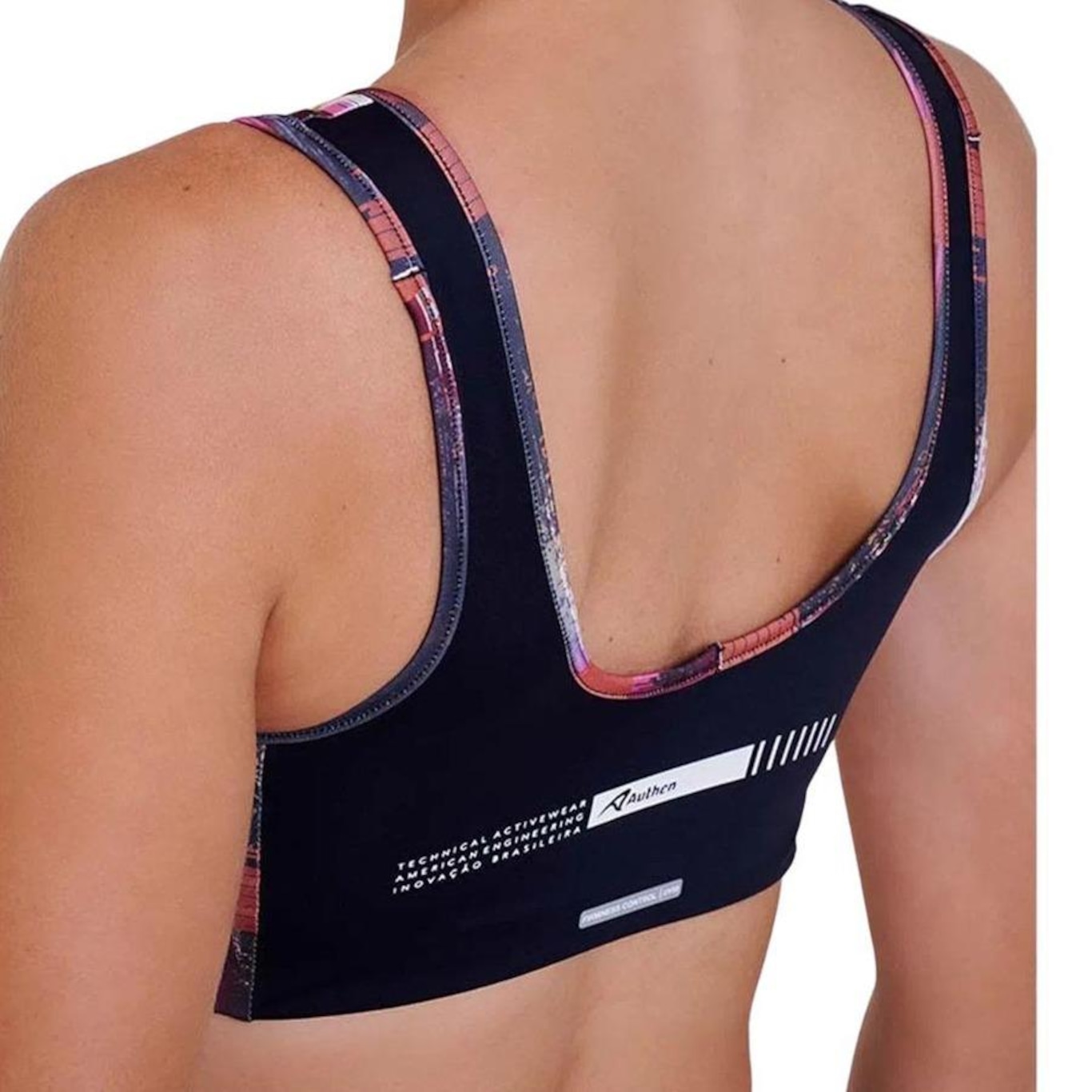 Top Fitness sem Bojo Authen Signature Solid Reto - Feminino - Foto 4