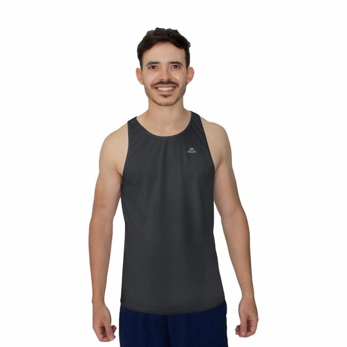 Camiseta Regata Muvin Dry Basic Tk - Masculina - Foto 1