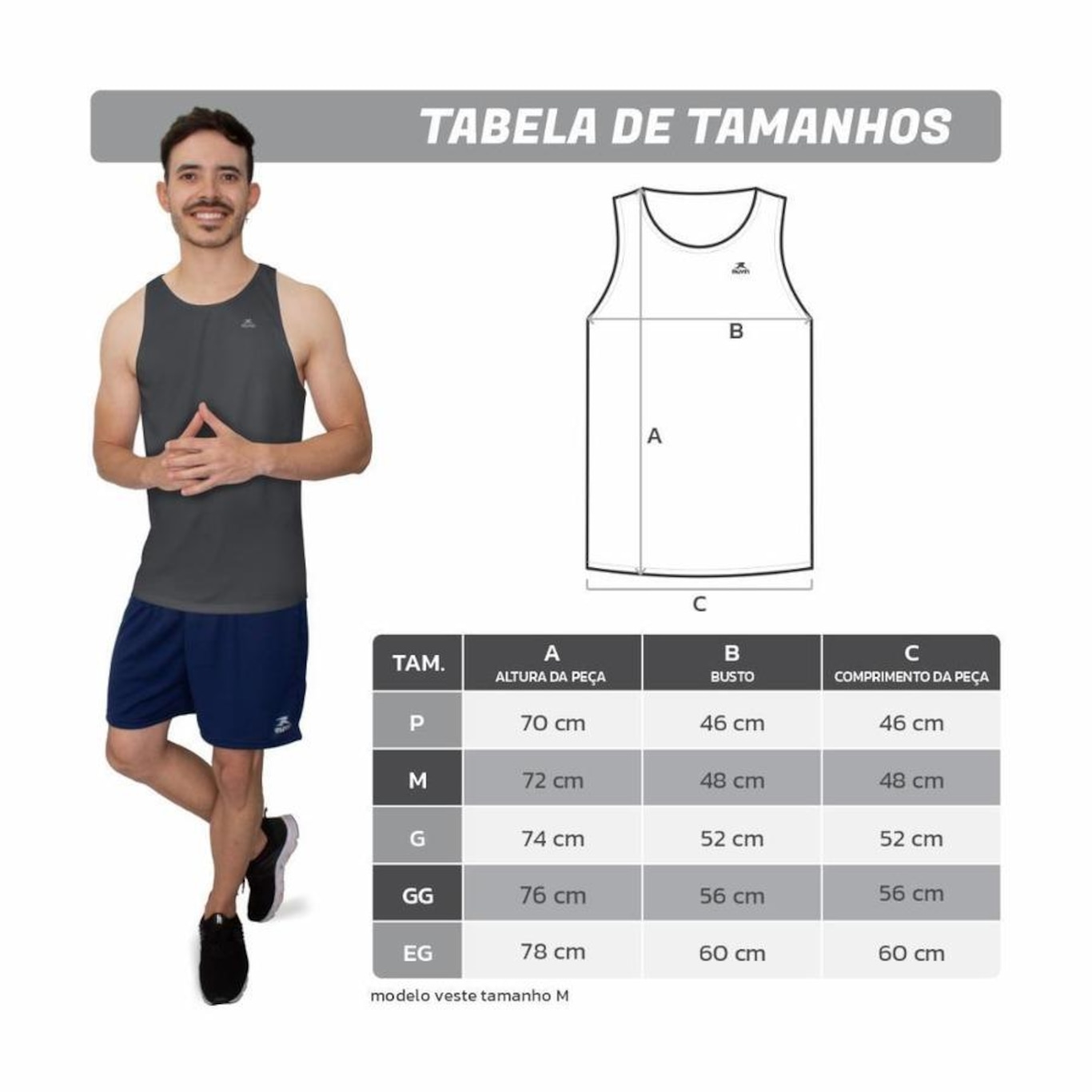 Camiseta Regata Muvin Dry Basic Tk - Masculina - Foto 3