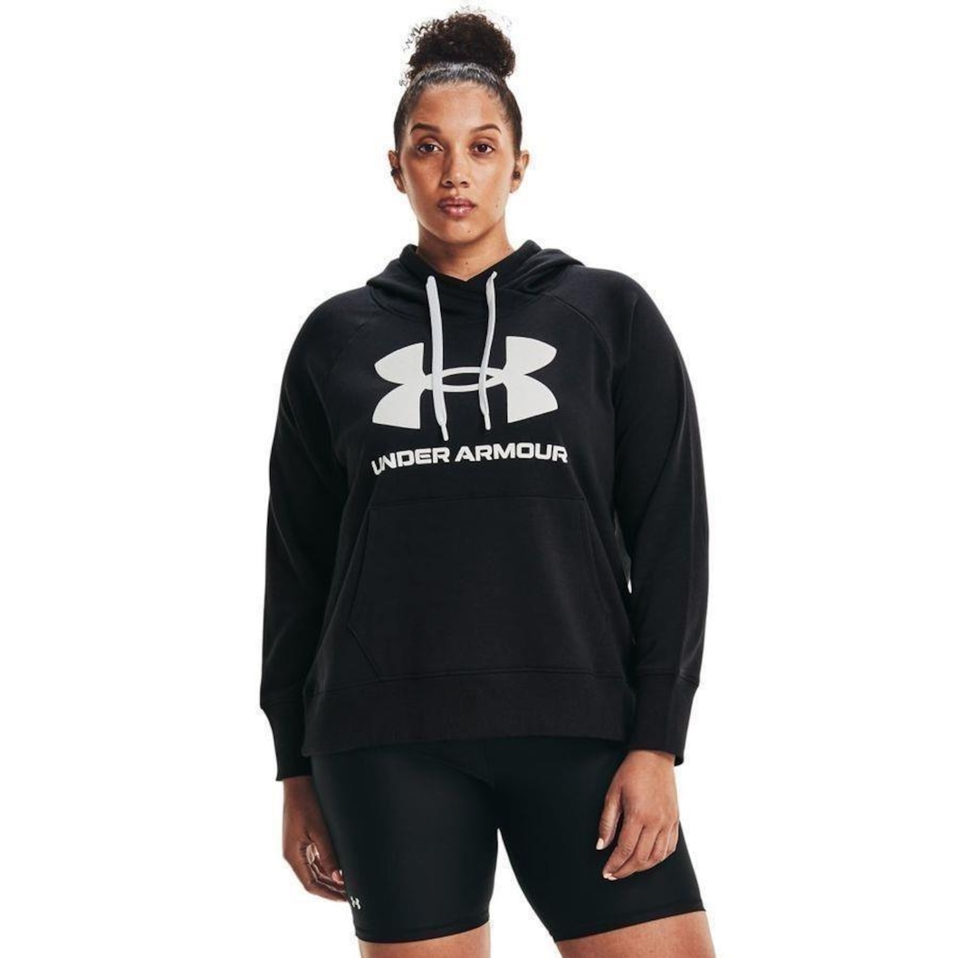 Blusão de Moletom Under Armour Plus Size Rival Fleece - Feminino - Foto 4