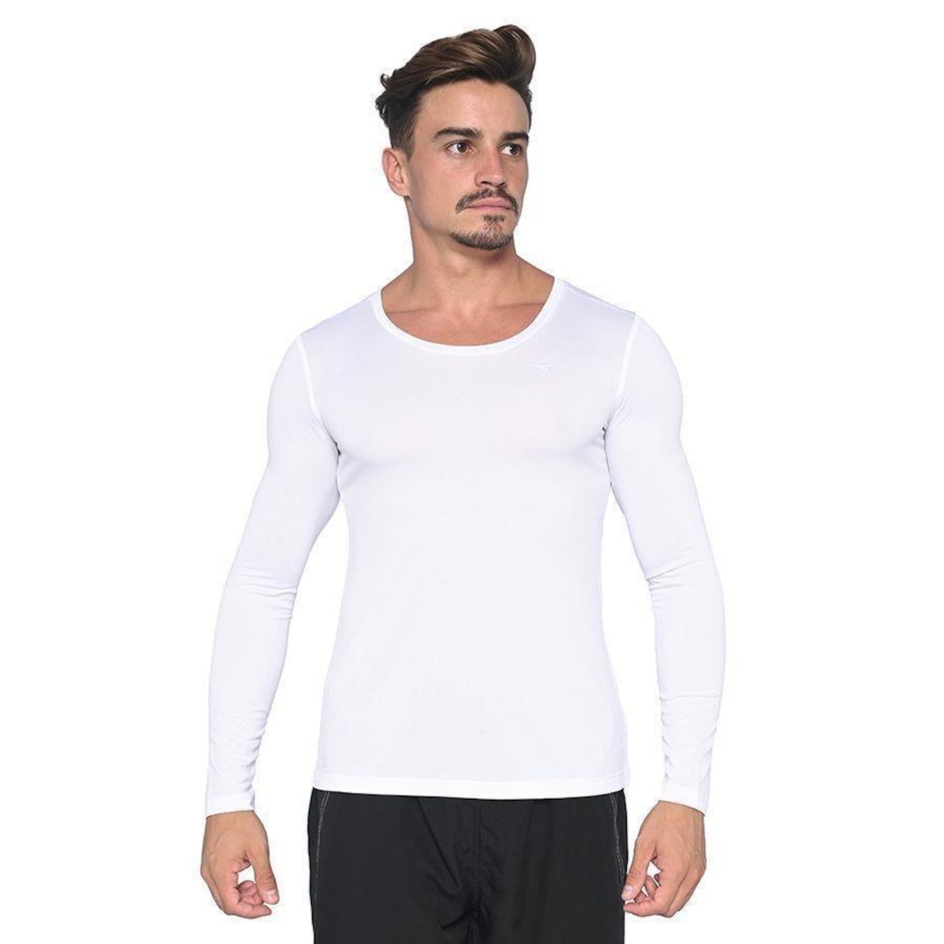 Camiseta Mizuno Manga Longa Nirvana - Masculina - Foto 1