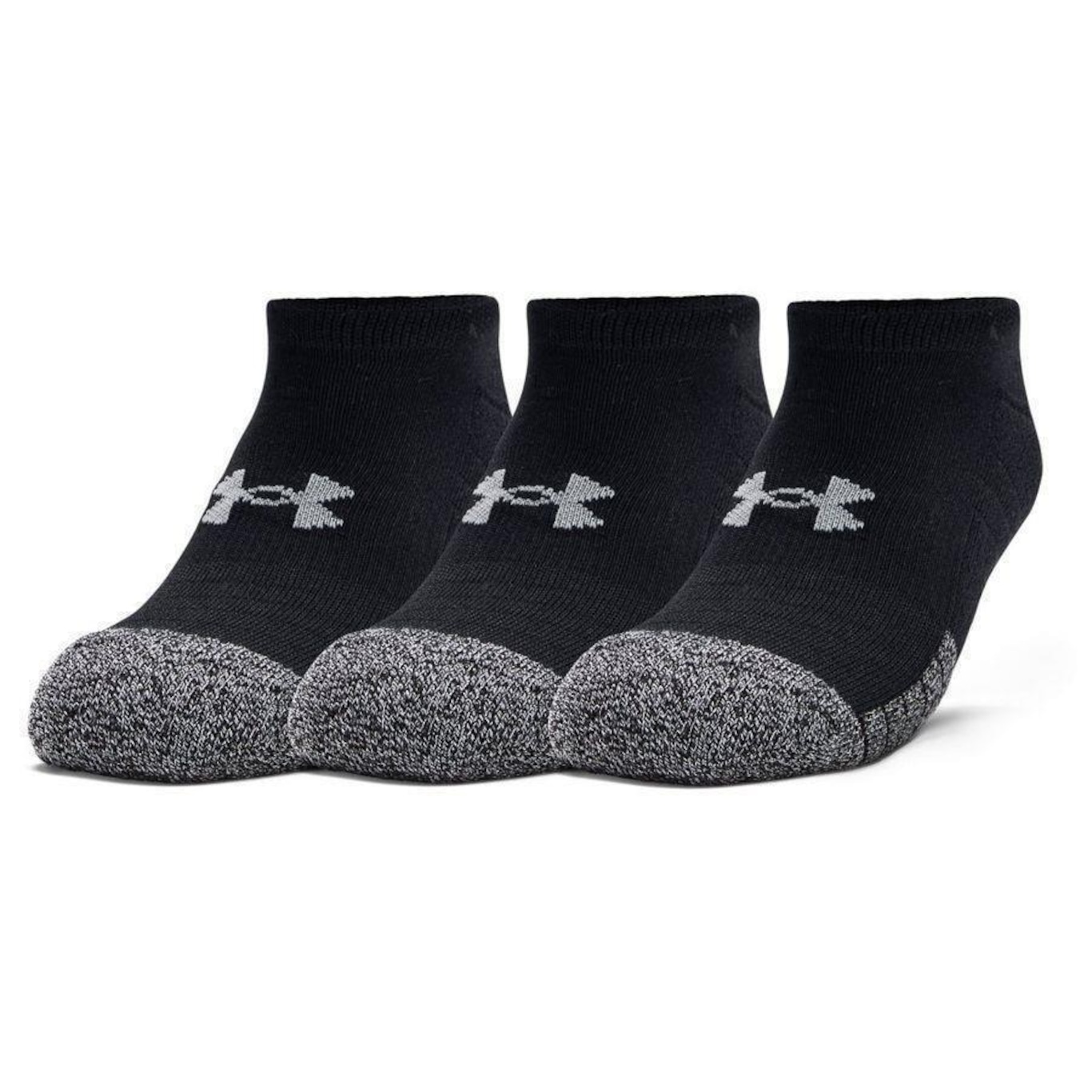 Kit Meias Under Armour Heatgear Crew - 3 Pares - Infantil em Promoção