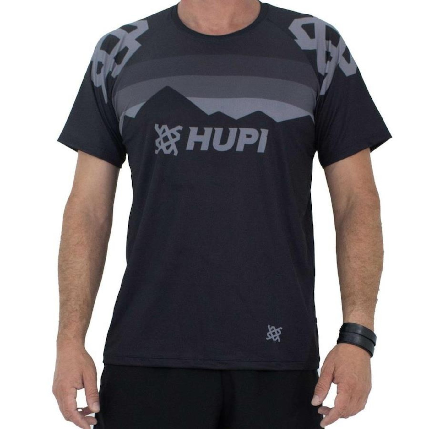 Camisa de Ciclismo HUPI New Shadow All Black - Unissex - Foto 1