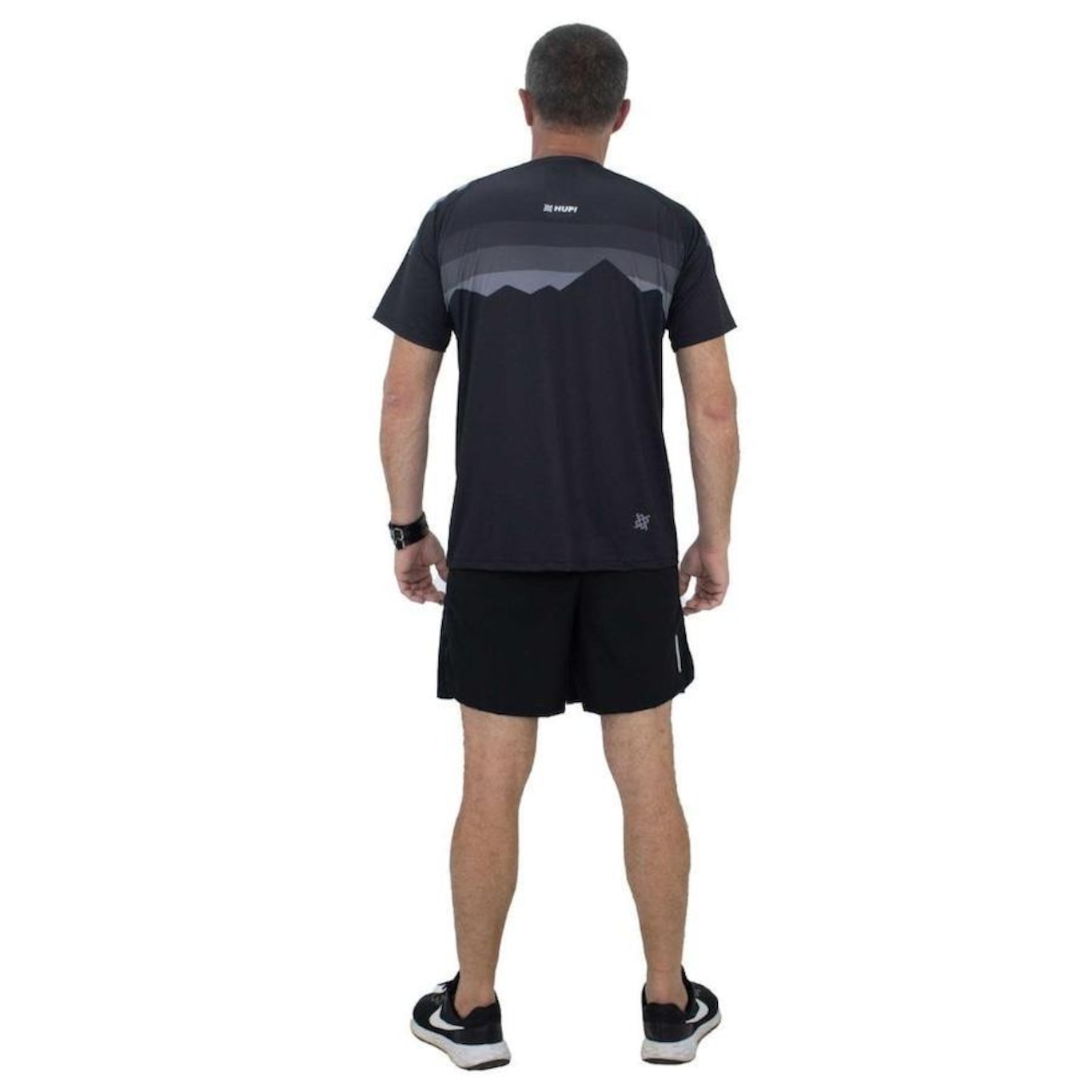 Camisa de Ciclismo HUPI New Shadow All Black - Unissex - Foto 4