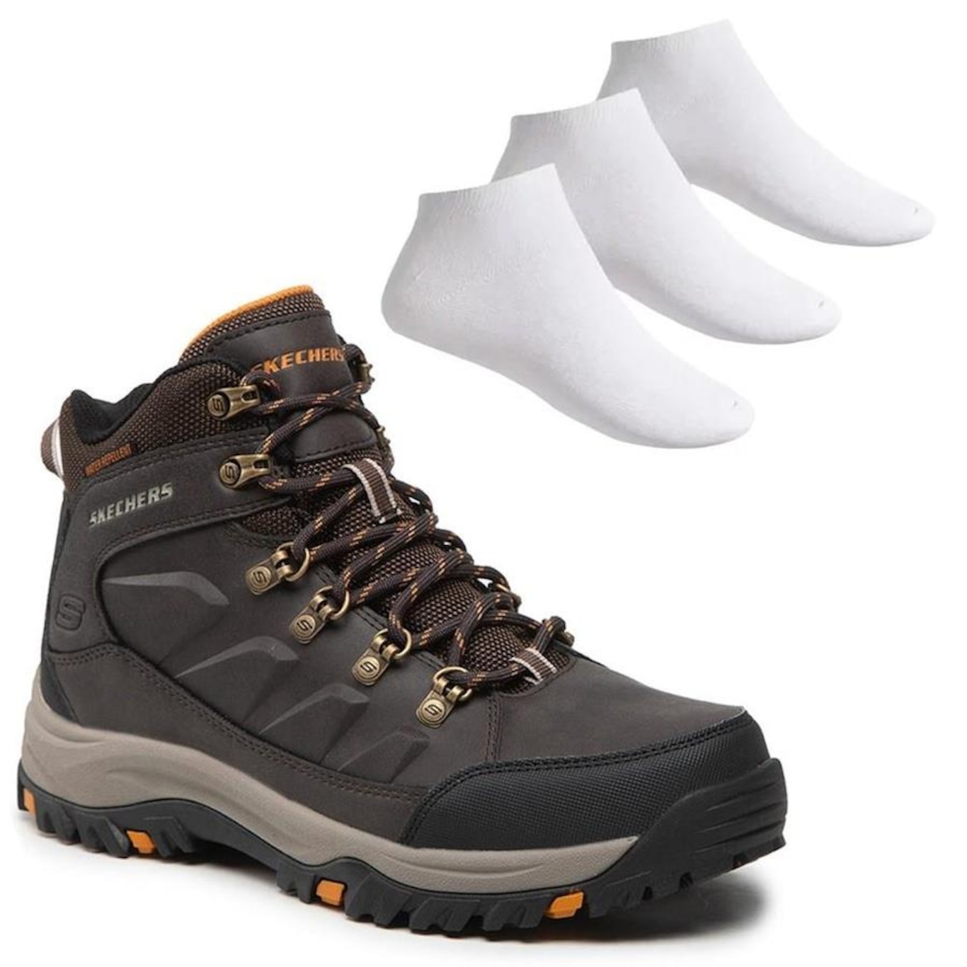 Bota Skechers Relment + 3 Pares de Meias - Masculina - Foto 1