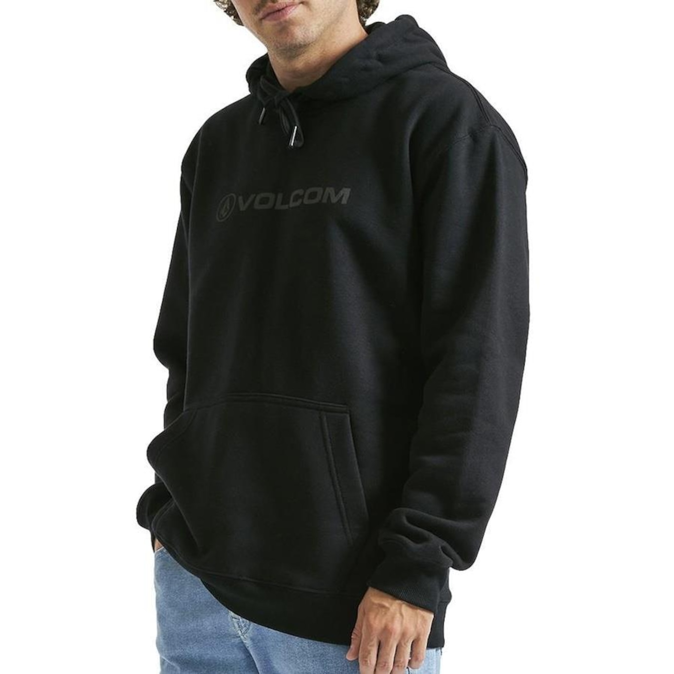 Blusão de Moletom com Capuz Volcom New Style - Masculino - Foto 1