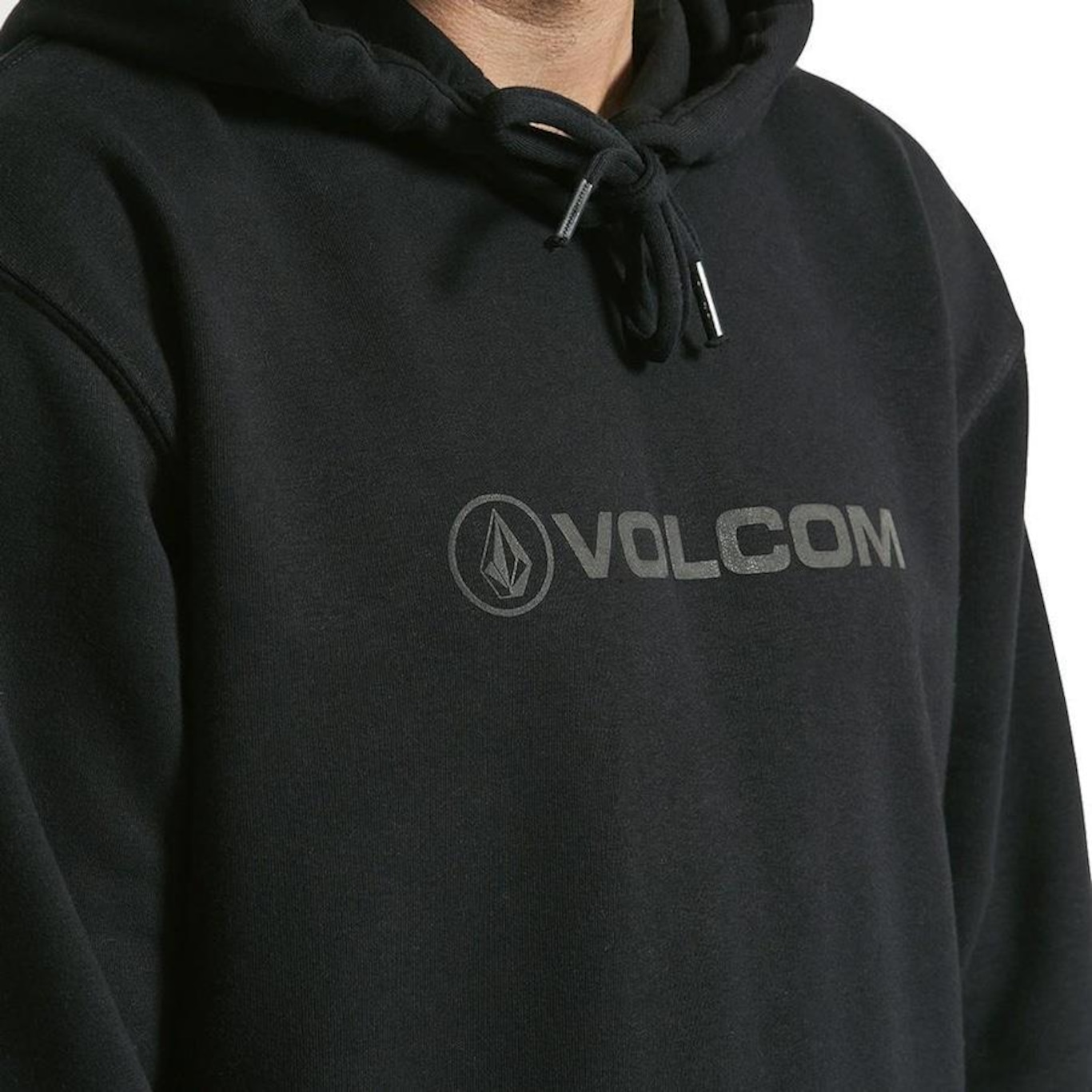 Blusão de Moletom com Capuz Volcom New Style - Masculino - Foto 3