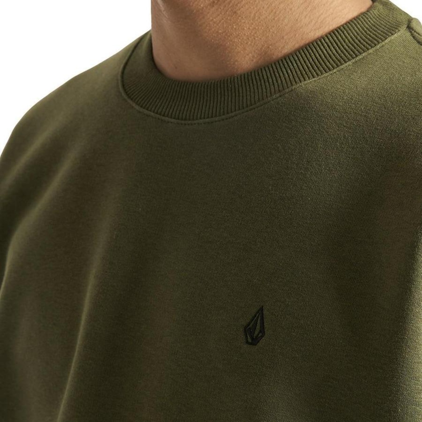 Blusão de Moletom sem Capuz Volcom Single Stone - Masculino - Foto 4