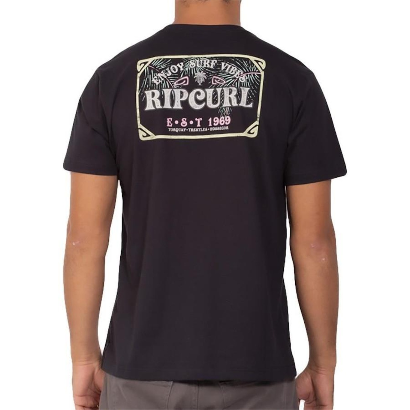 Camiseta Rip Curl Vibe Logo - Masculina - Foto 2