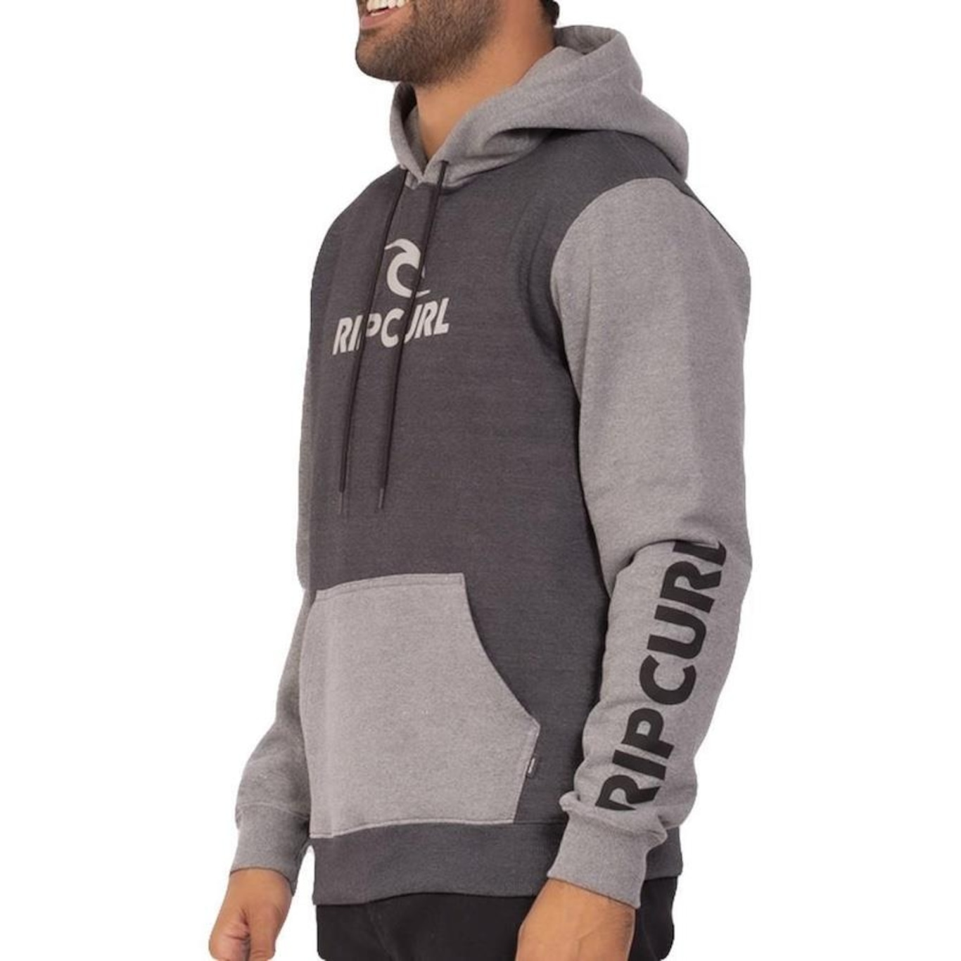 Blusão de Moletom com Capuz Rip Curl Bicolor Hood - Masculino - Foto 3