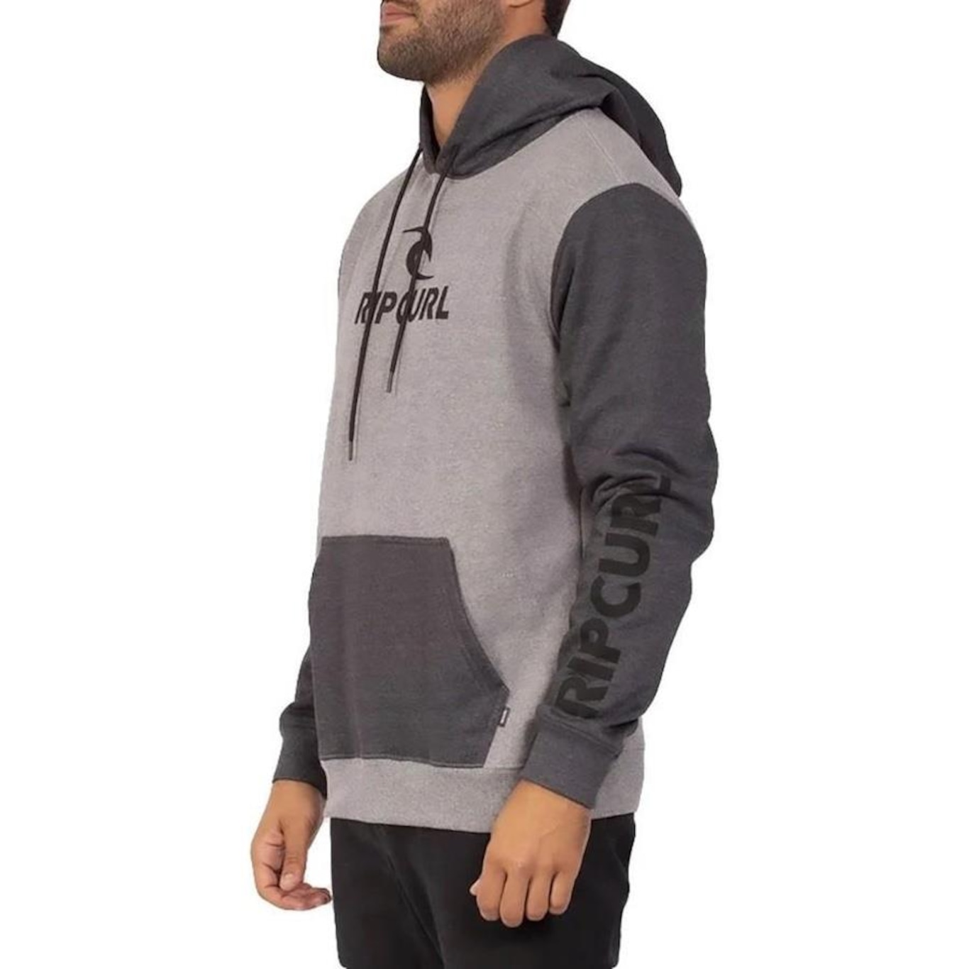 Blusão de Moletom com Capuz Rip Curl Bicolor Hood - Masculino - Foto 3