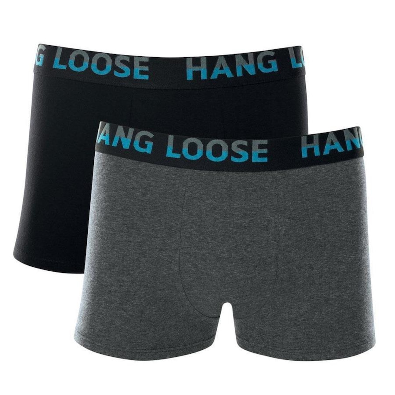 Kit de Cuecas Boxer Hang Loose Cotton Elástico - 2 Unds - Masculina - Foto 1