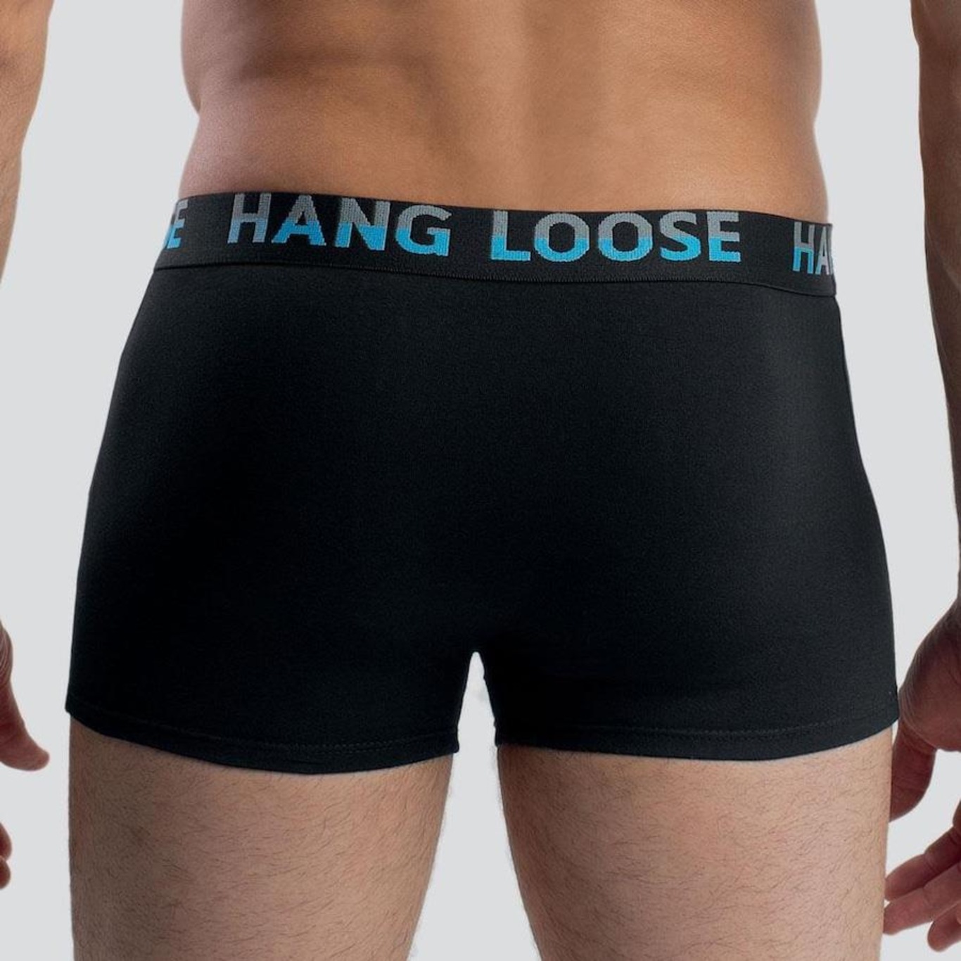 Kit de Cuecas Boxer Hang Loose Cotton Elástico - 2 Unds - Masculina - Foto 3