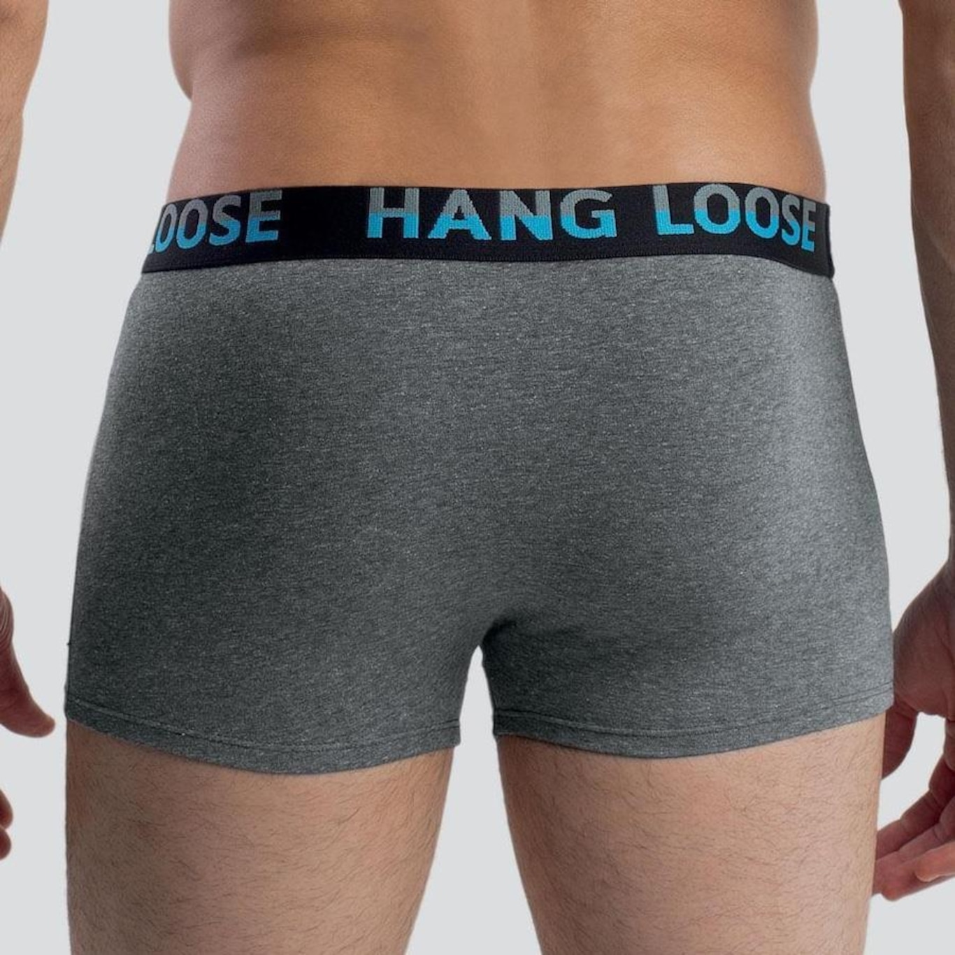 Kit de Cuecas Boxer Hang Loose Cotton Elástico - 2 Unds - Masculina - Foto 5