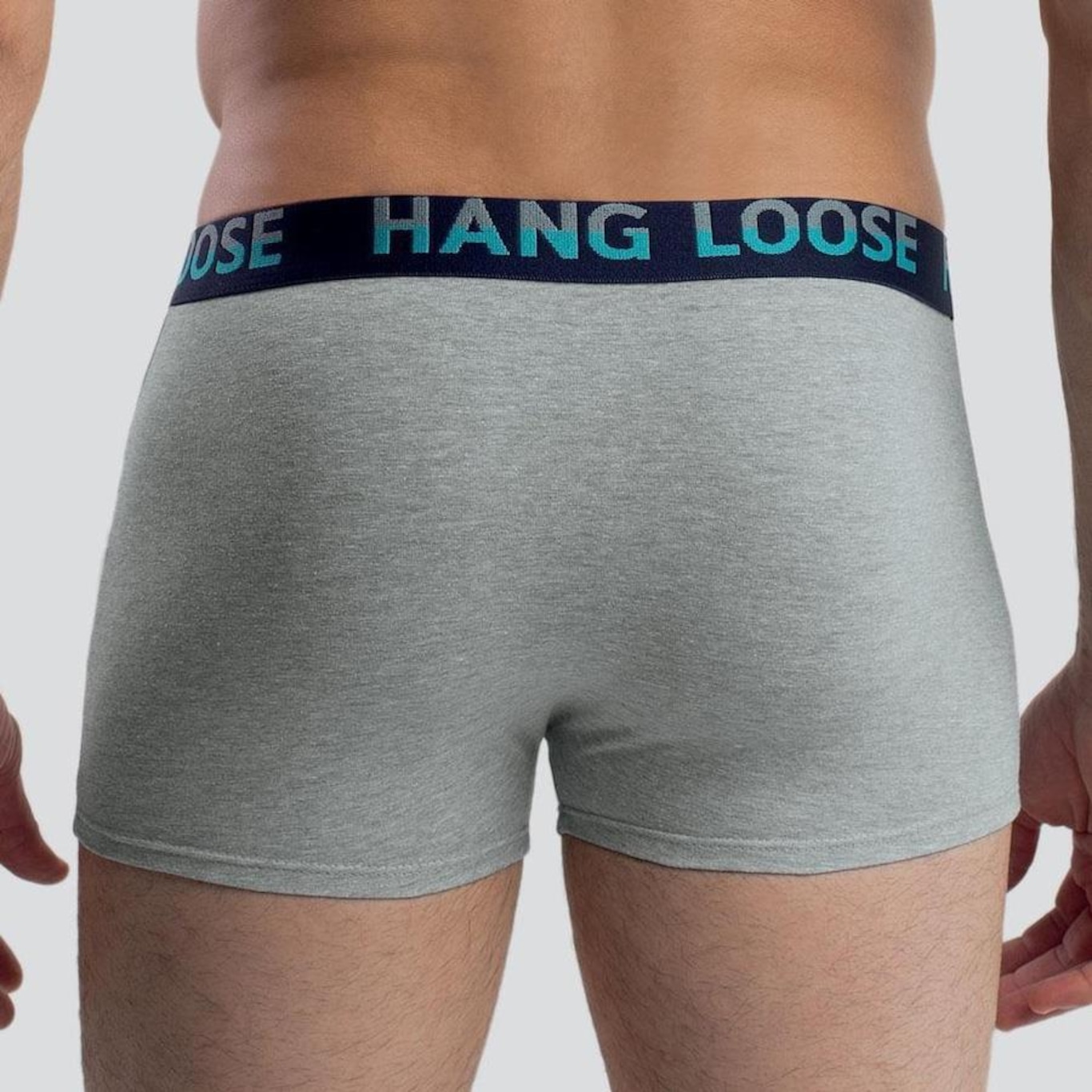 Kit de Cuecas Boxer Hang Loose Cotton Elástico - 2 Unds - Masculina - Foto 5