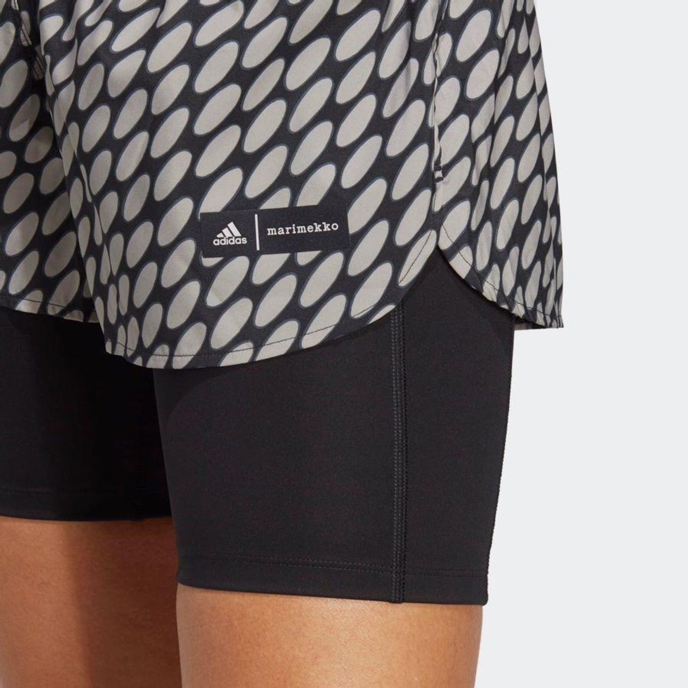 Shorts adidas 2 em 1 adidas x Marimekko Run Icons 3 Bar Logo - Feminino - Foto 6