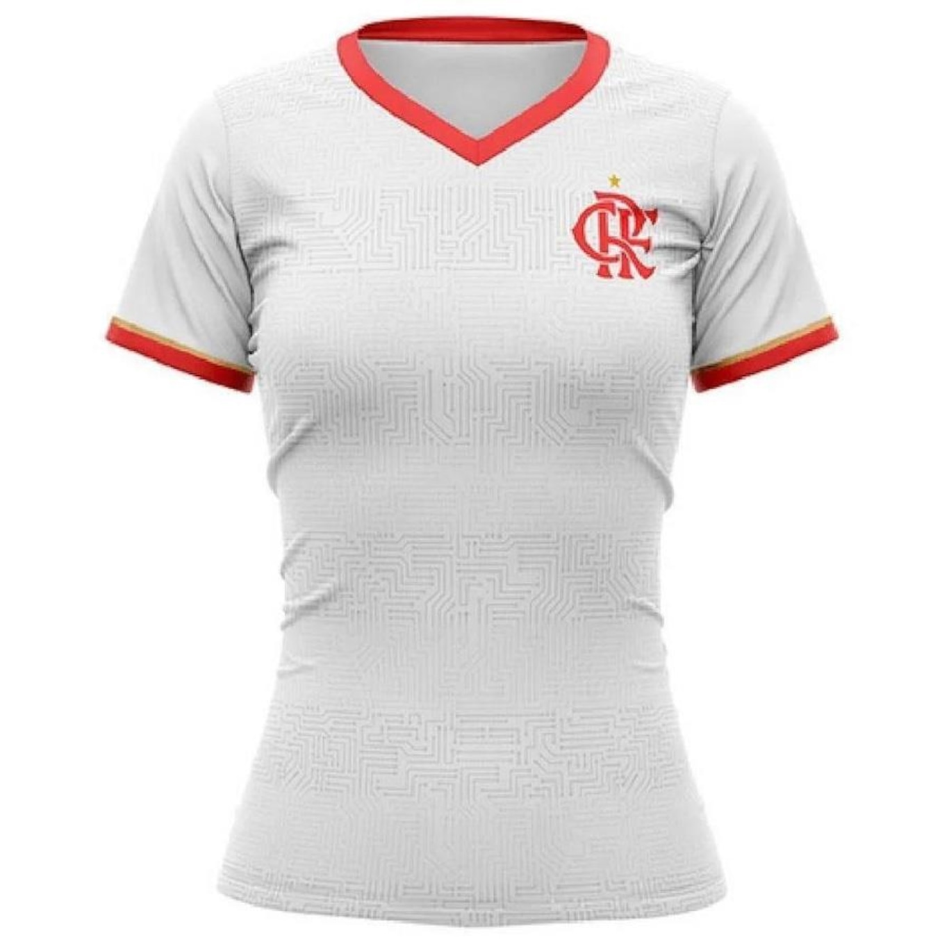 Camiseta Feminina Bounce Flamengo Branco