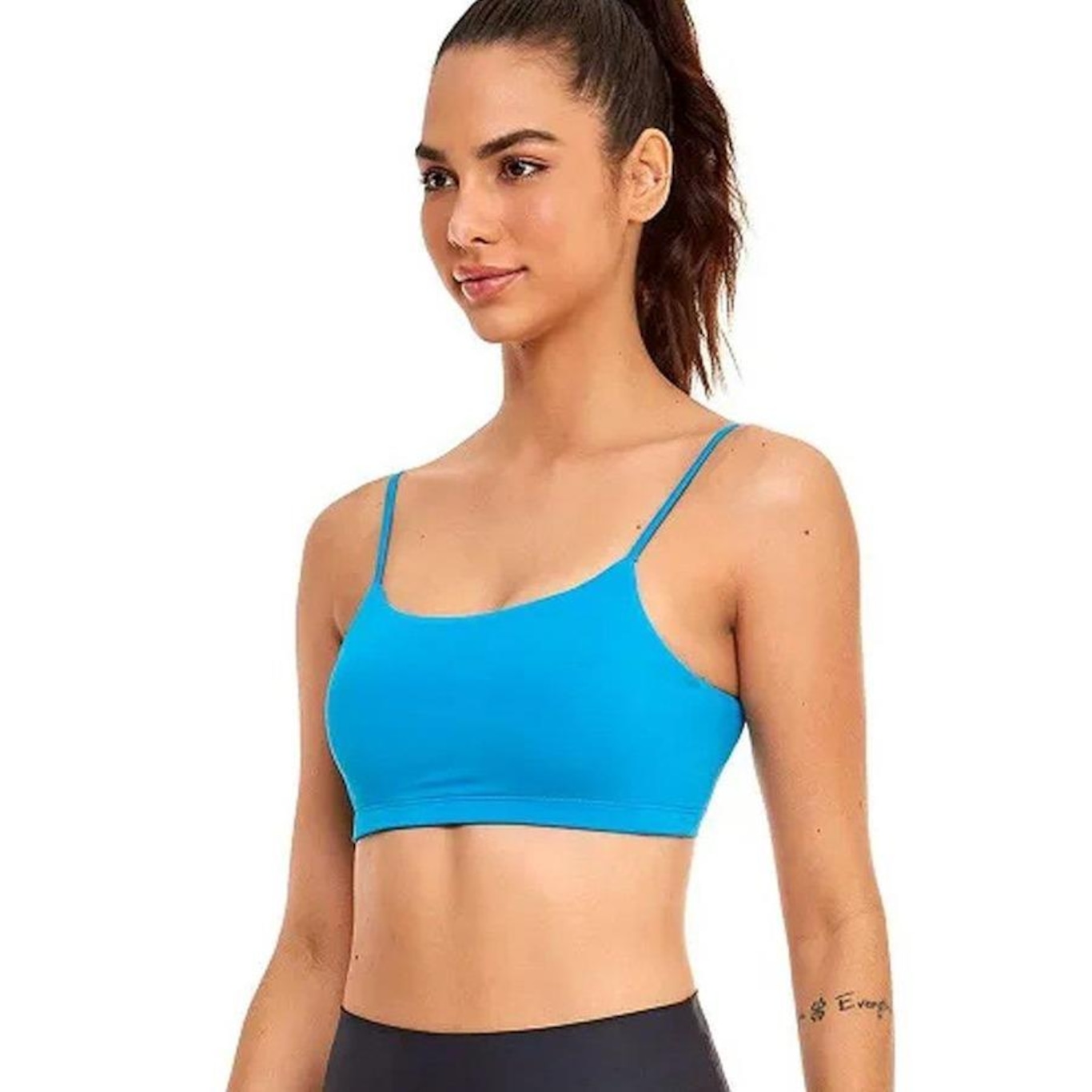 Top Fitness com Bojo Alto Giro Hyper Basic - Feminino - Foto 1