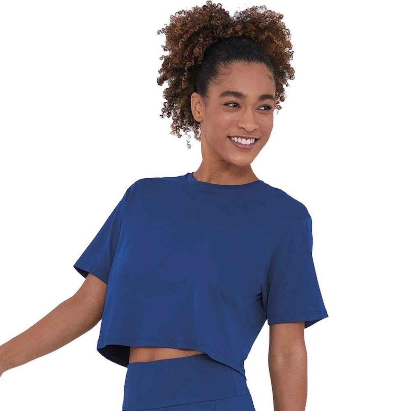 Blusa Cropped Alto Giro Skin Fit Feminina Centauro 