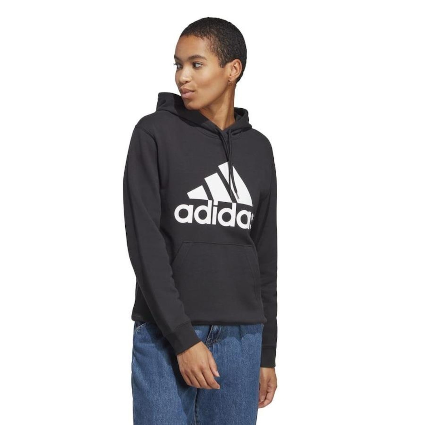 Moletom adidas cinza sales feminino