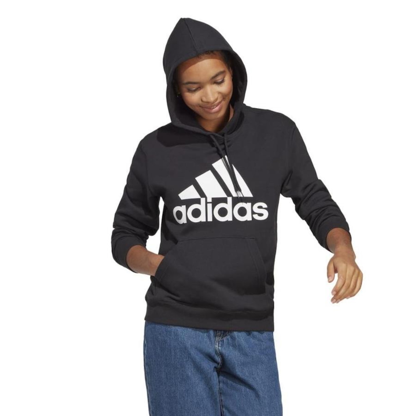 Blusão de Moletom adidas Essentials Big Logo - Feminino - Foto 4