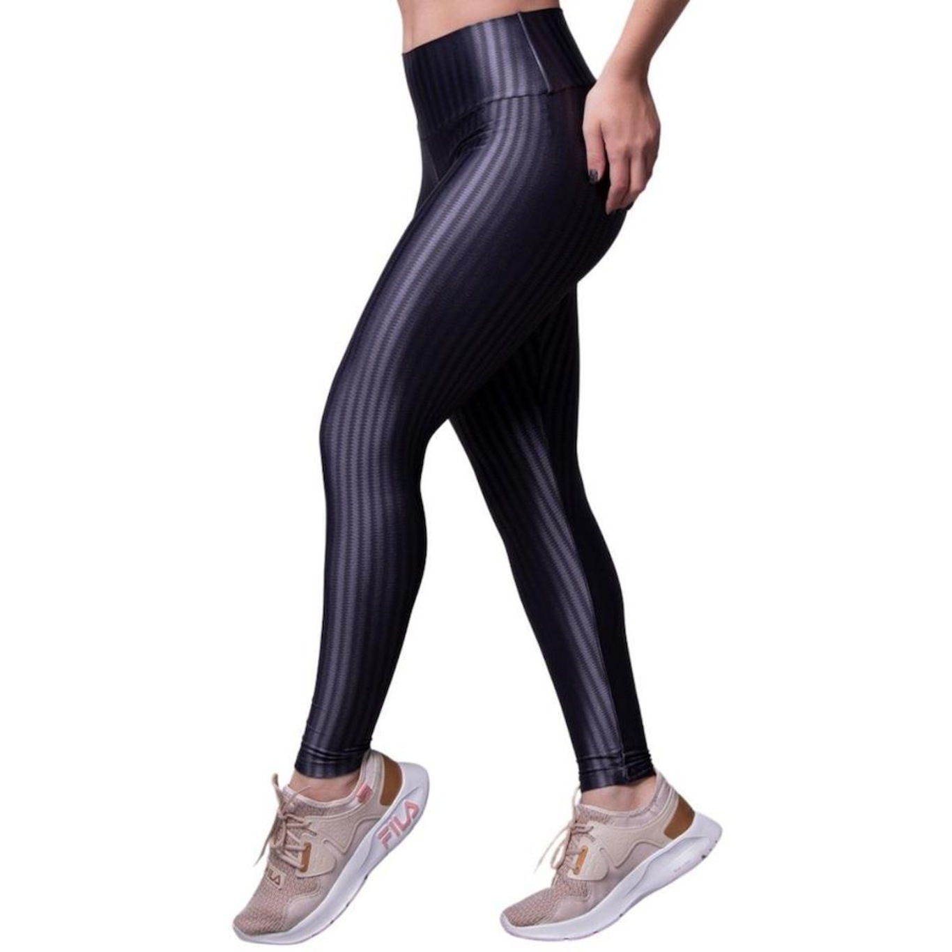 Calça Calça Legging Vekyo New Zig Poliamida - Feminina - Foto 2