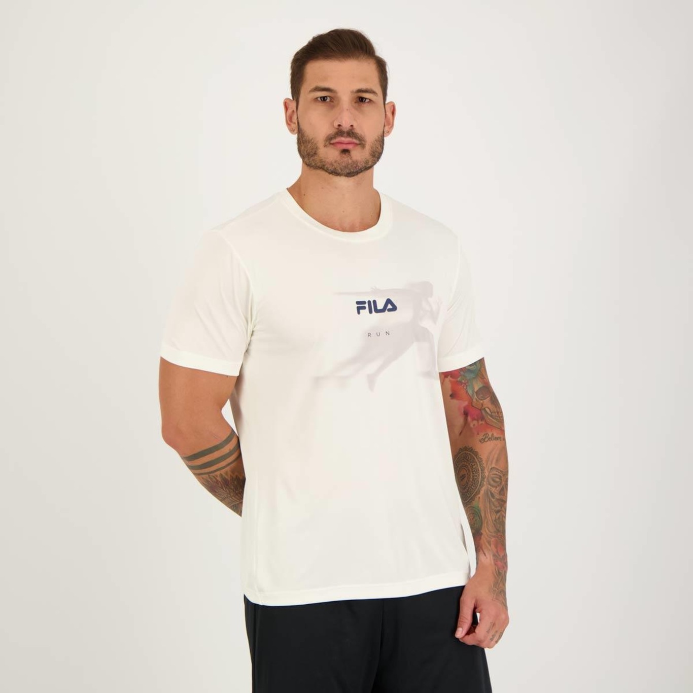 Camiseta Fila Basic Run Print - Masculina - Foto 5