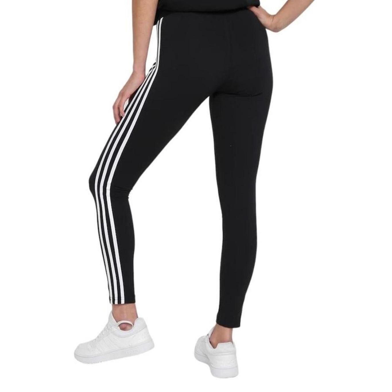 Calça Legging adidas 3 Listras - Feminina - Foto 2