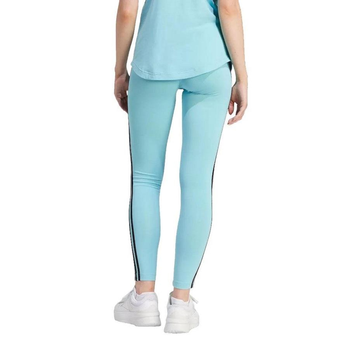 Calça Legging adidas 3 Listras - Feminina - Foto 2