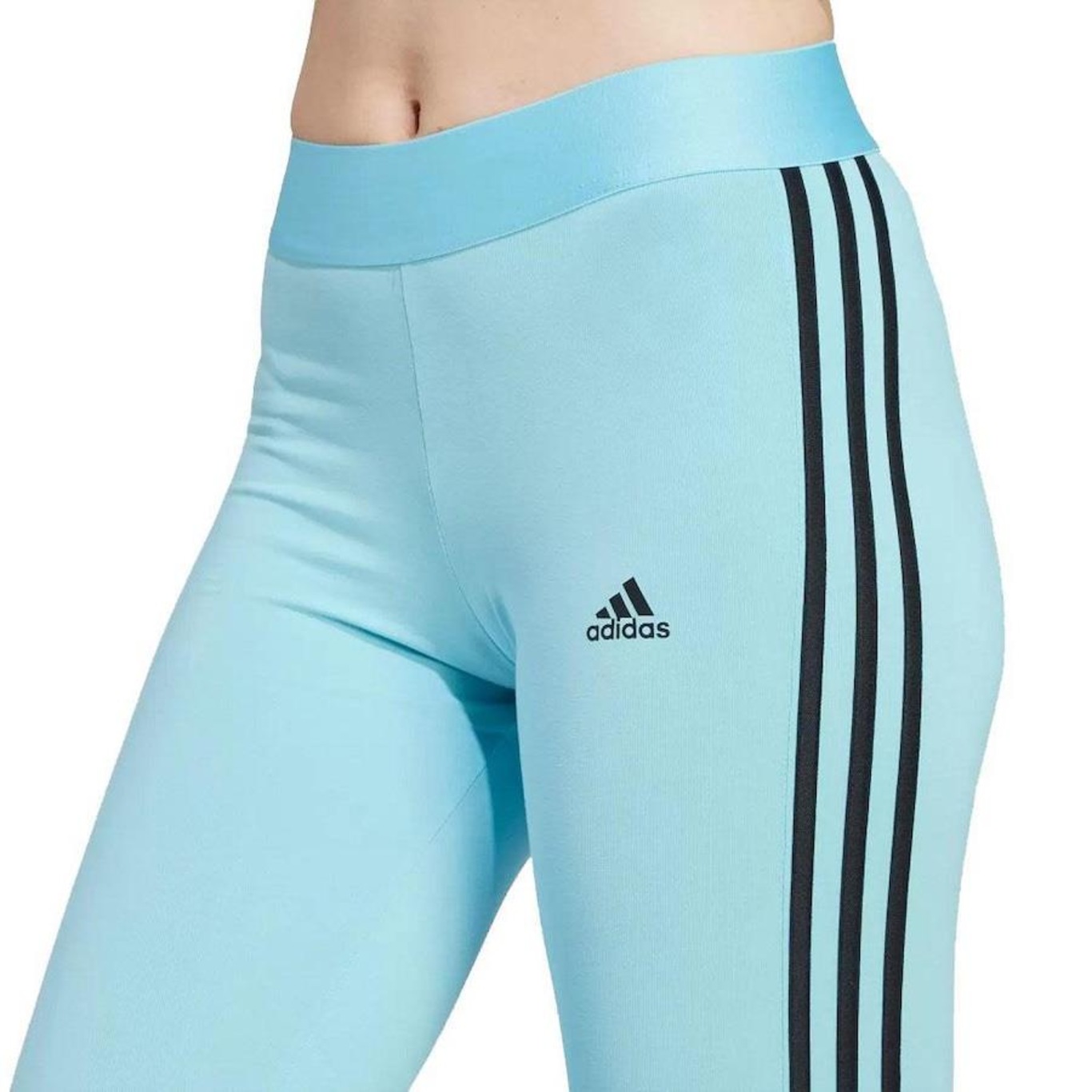 Calça Legging adidas 3 Listras - Feminina - Foto 4