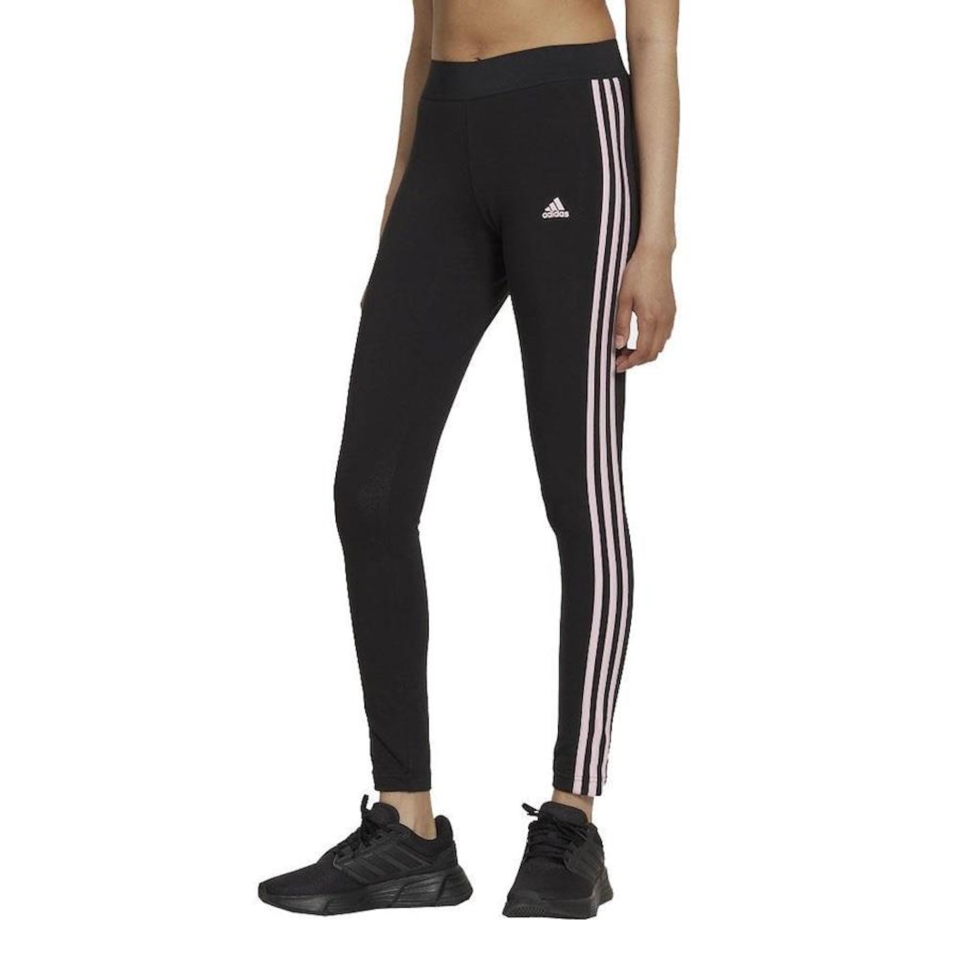 Calça Legging adidas 3 Listras - Feminina - Foto 1