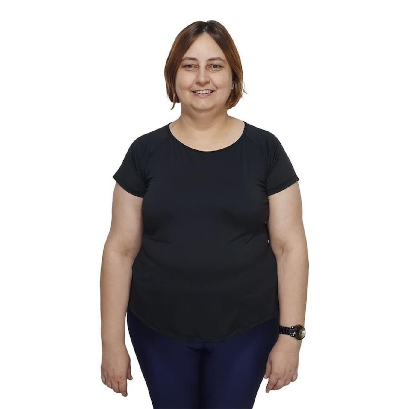 Camiseta Selene Básica Poliamida Plus Size - Feminina - Foto 1